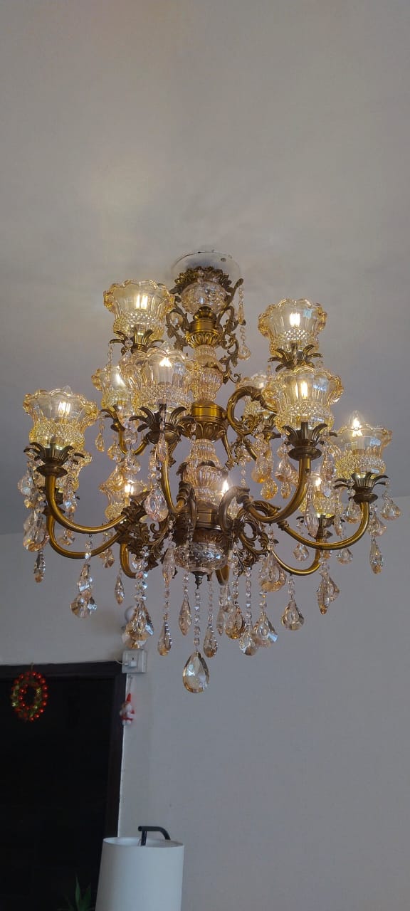 Classic Multi-Arm Crystal Chandelier chandelier image